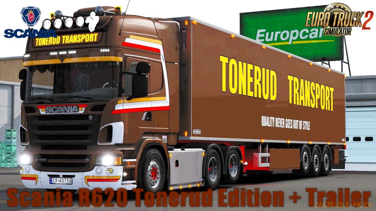Scania R620 Tonerud Edition + Trailer v1.0 (1.28.x) for ETS 2