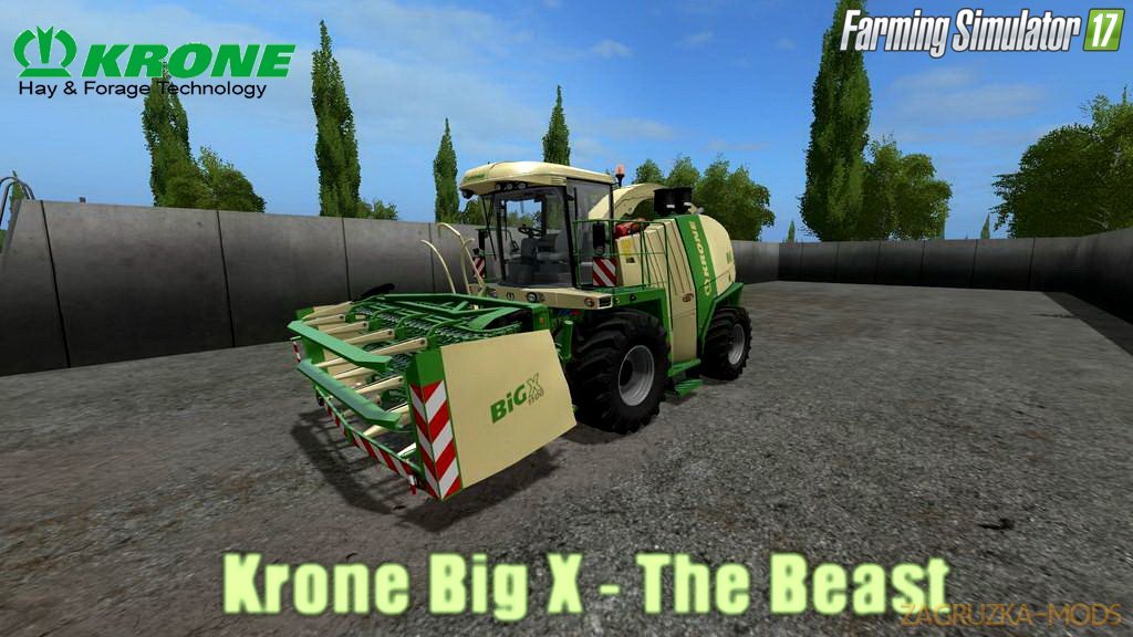 Combine Krone Big X - The Beast v1.0 for FS 17 Combine Krone Big X - The Beast v1.0 for FS 17