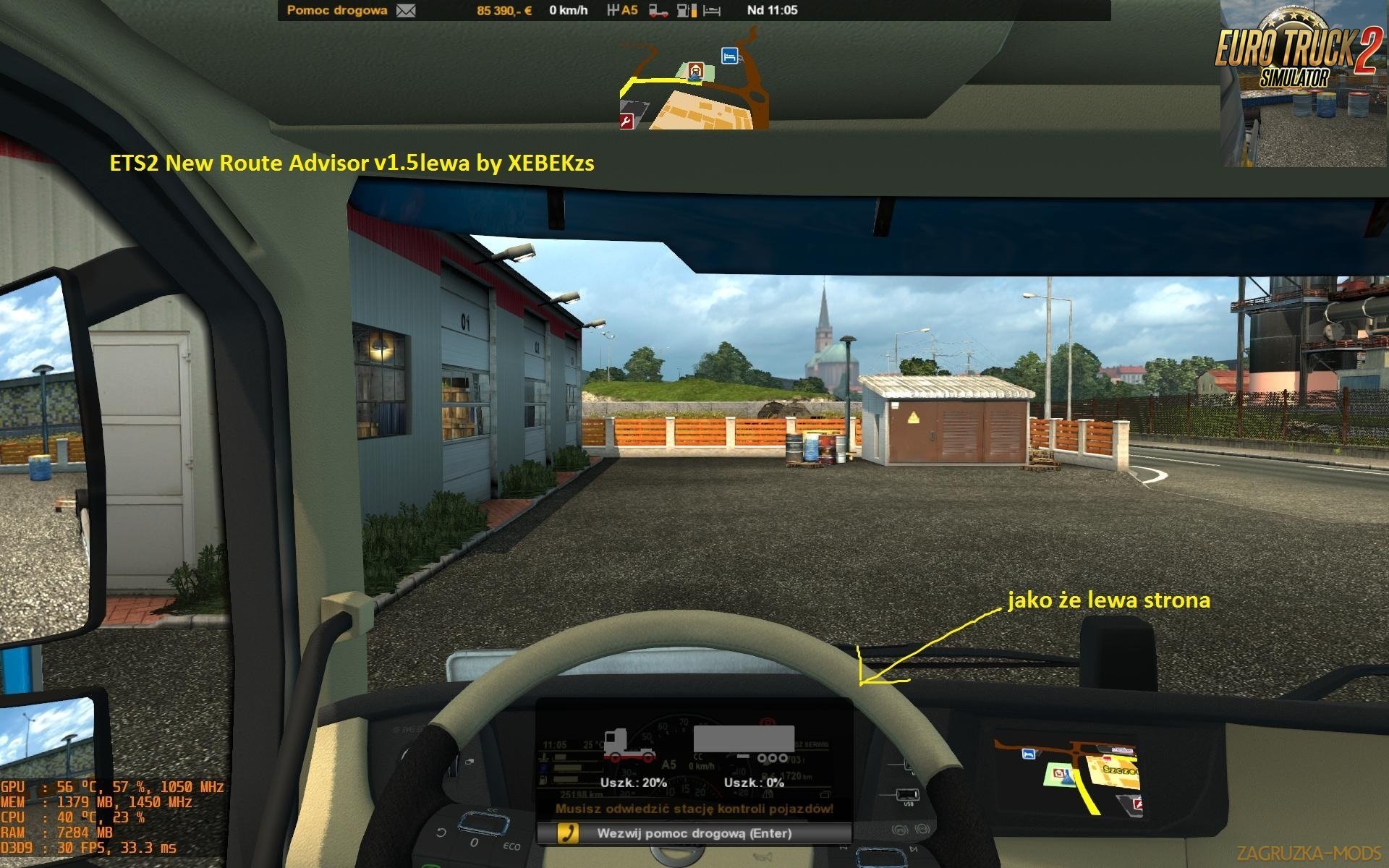 Ets2 and Ats New Route Advisor v1.5 (three versions)by XEBEKzs