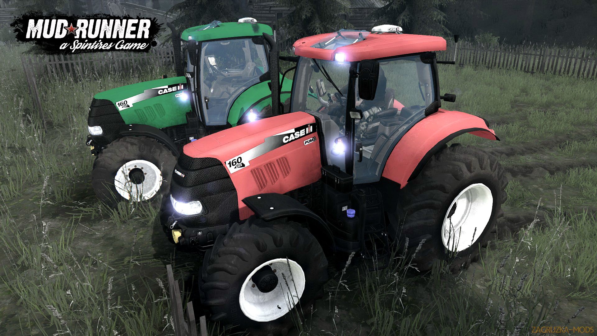 Tractor Case IH 160 CVX v1.0 (v07.11.17) for Spin Tires: MudRunner