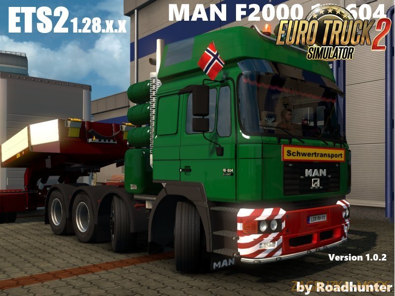 MAN F2000 19.604 8x4 + Interior v1.0.2 (1.28.x)