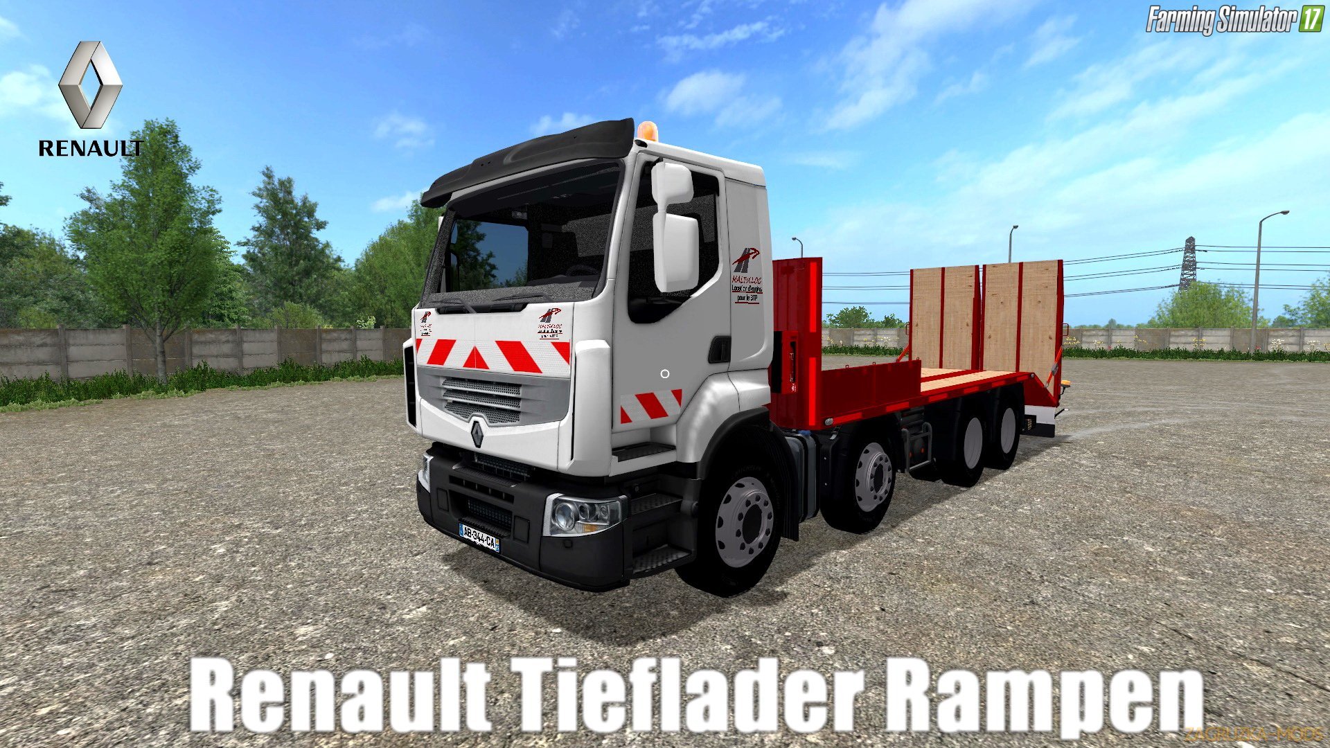 Renault Tieflader Rampen v1.0 for FS 17