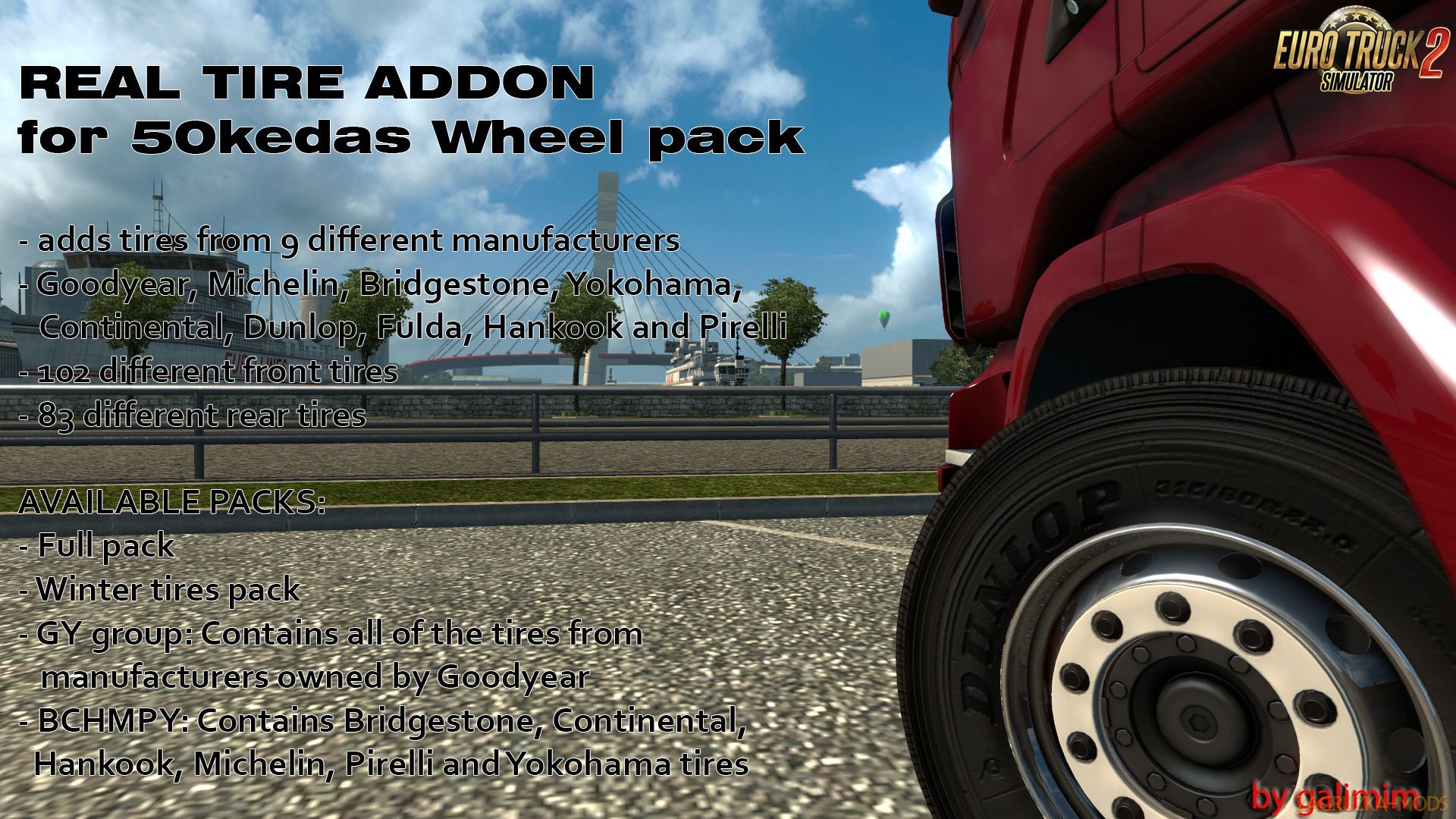 Real Tires Mod v5.8 [1.30]