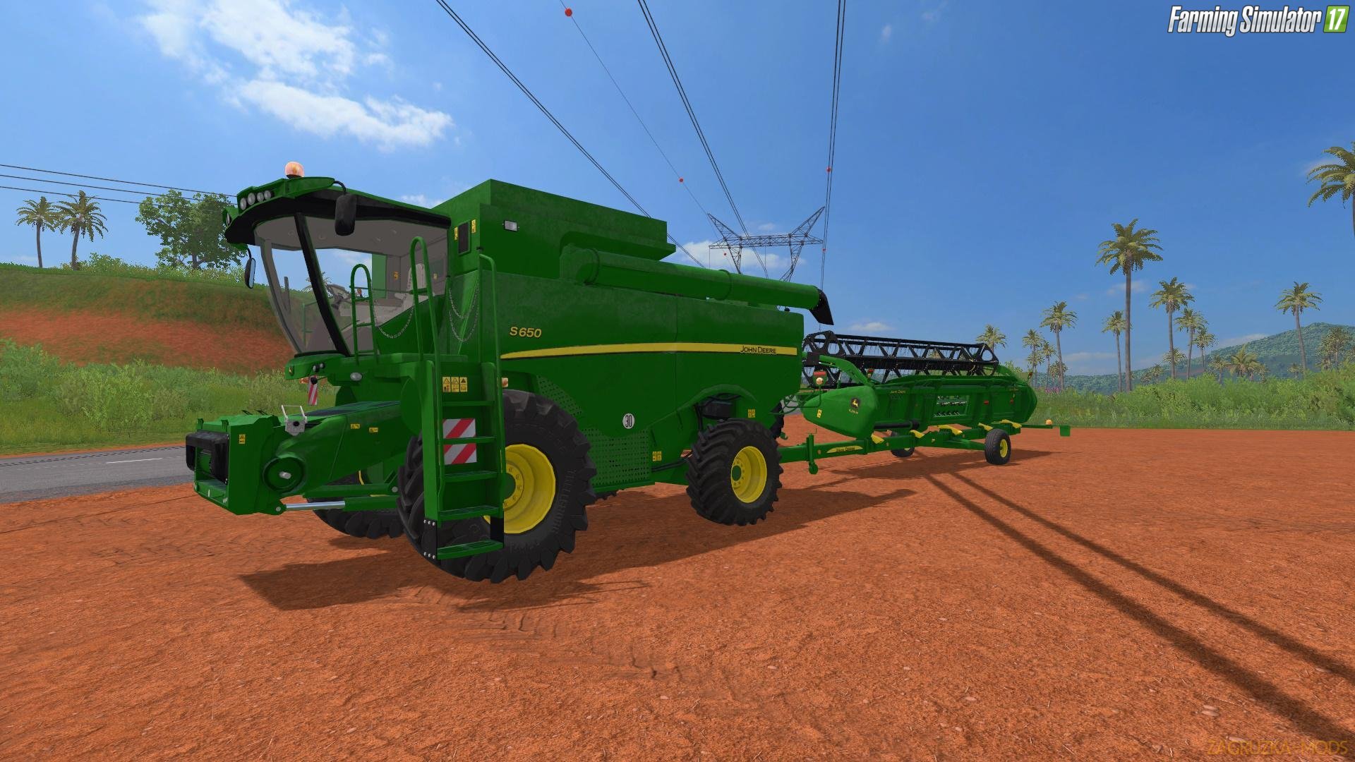 Combine John Deere S650 for Fs17