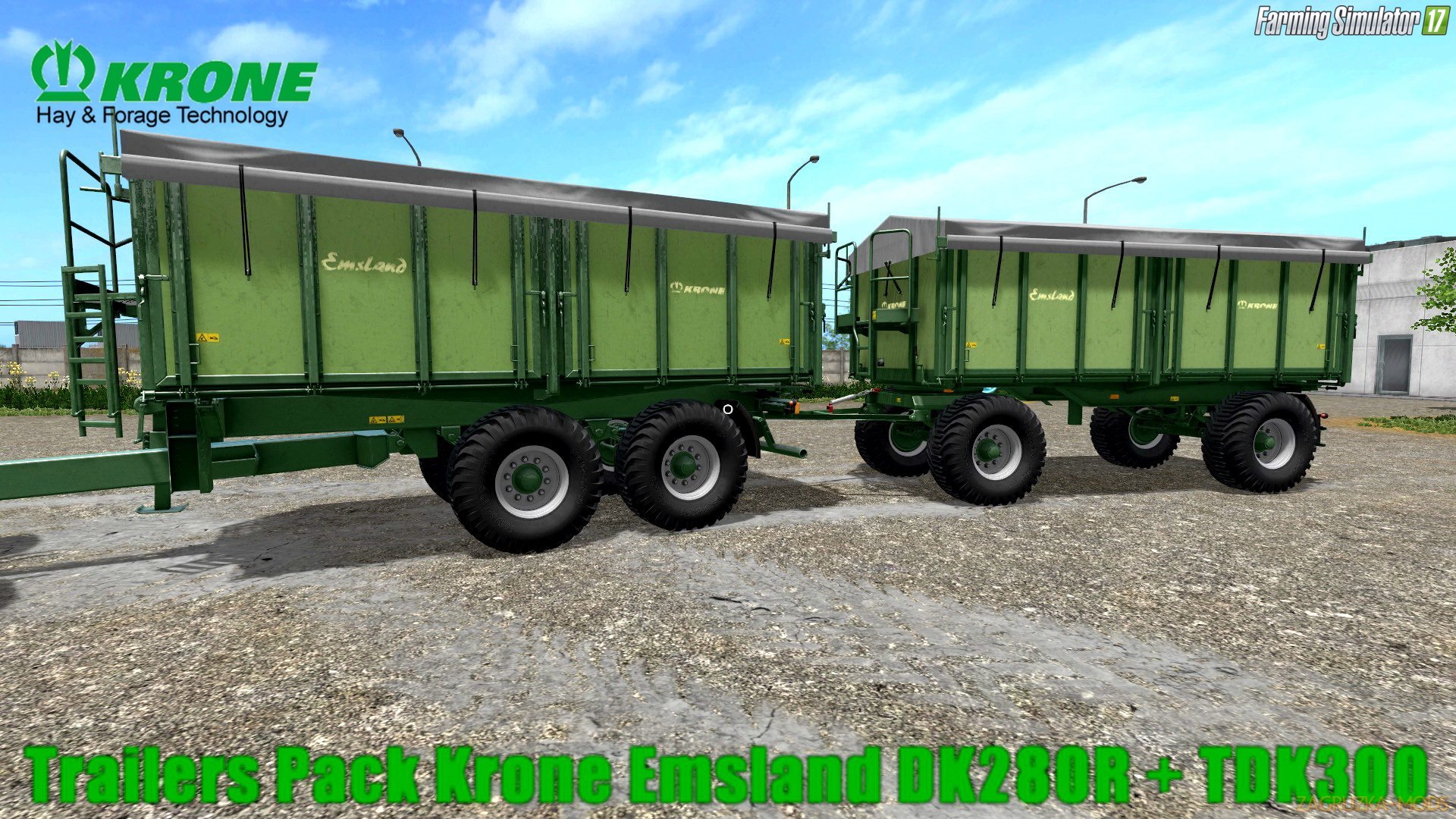 Trailers Pack Krone Emsland DK280R + TDK300 v1.0 for FS 17