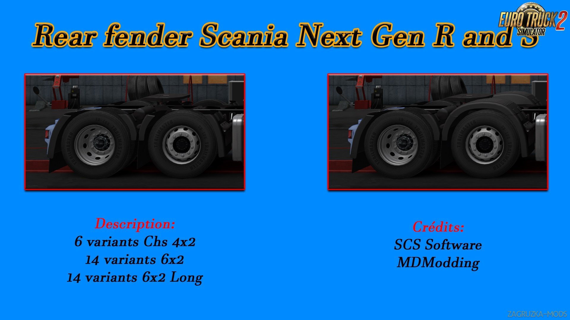 Rear Fender Paint and Plastic Cut Scania Next Gen (Beta)