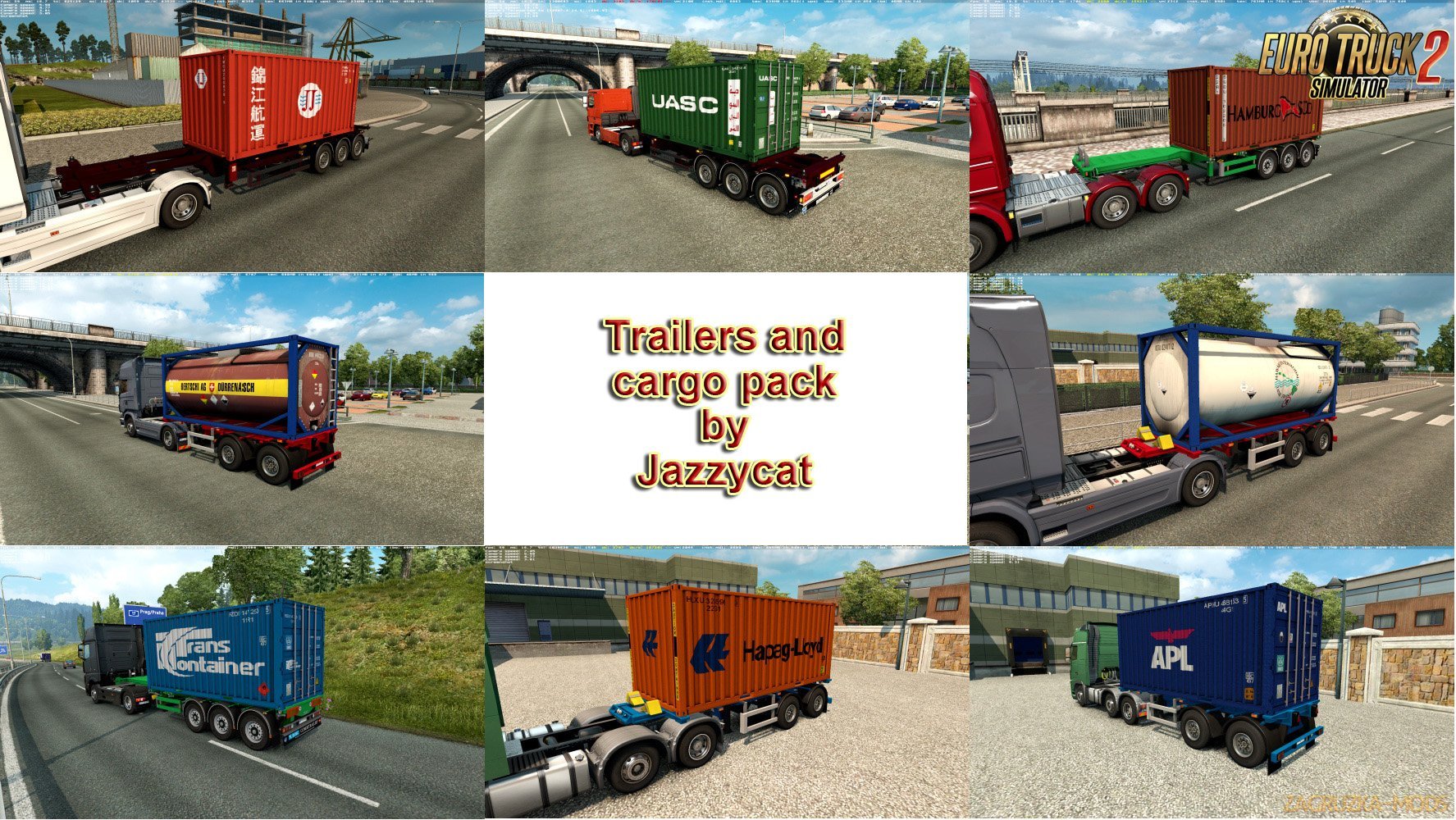 Trailers and Cargo Pack v5.9 by Jazzycat Trailers and Cargo Pack v5.9 by Jazzycat