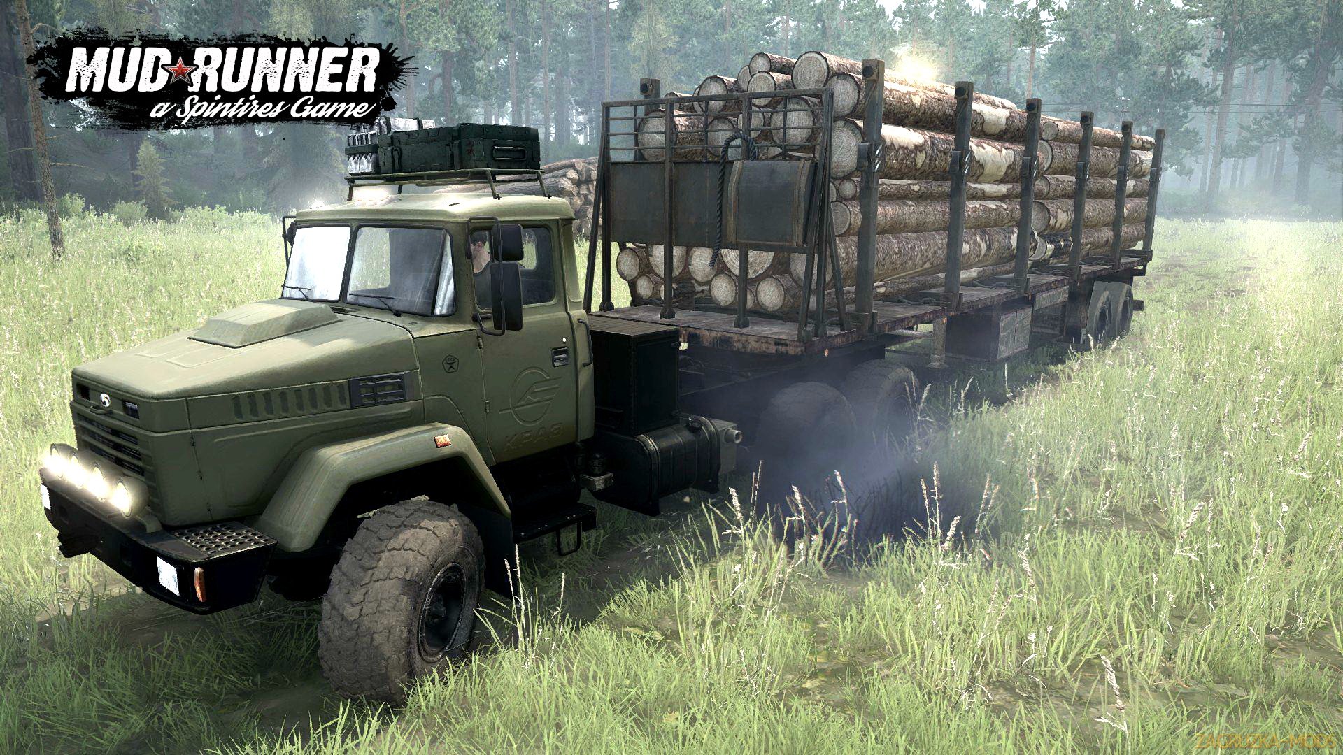 KrAZ-6322 v1.0 (v26.10.17) for Spin Tires: MudRunner