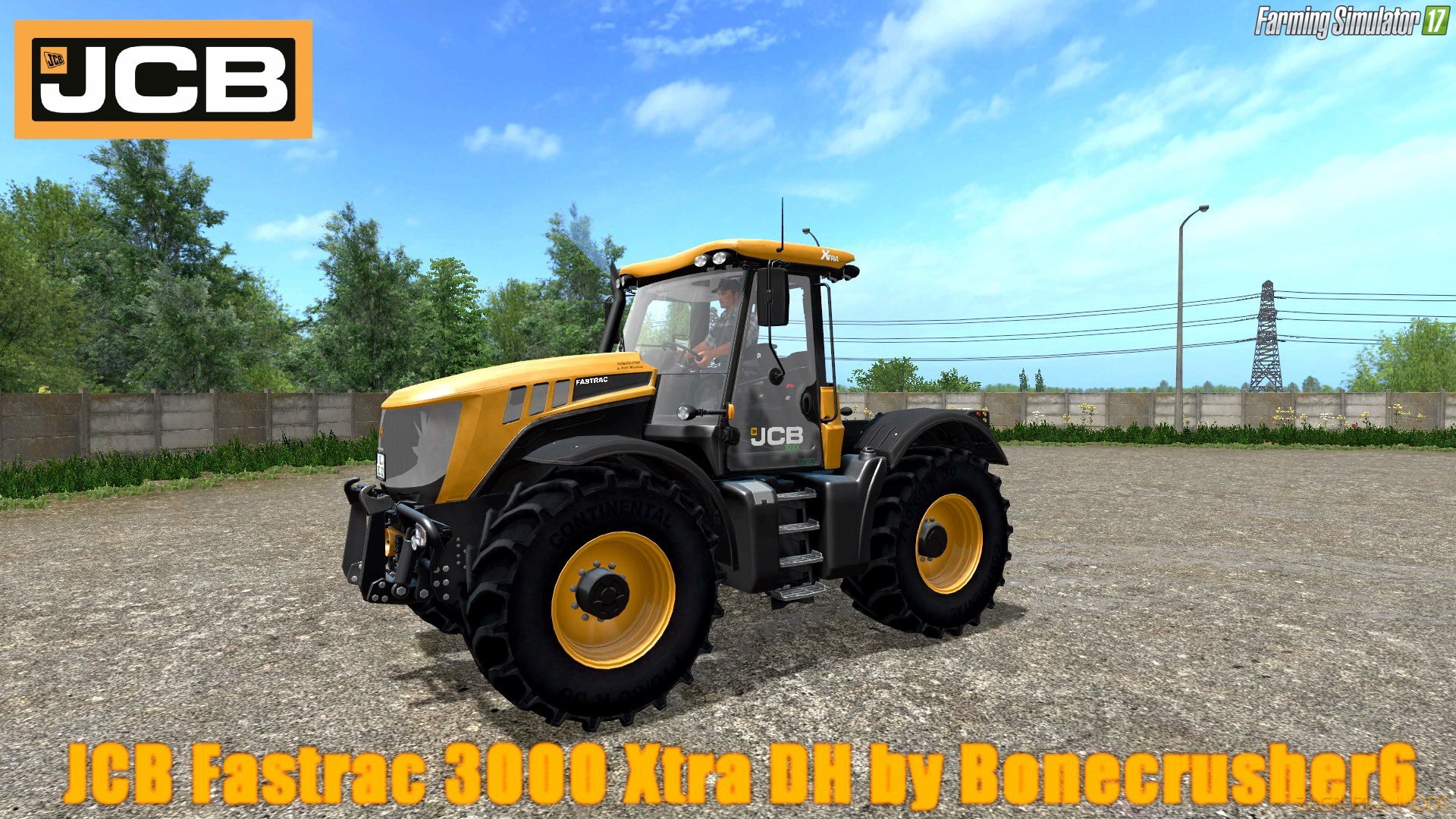 JCB Fastrac 3000 Xtra DH v1.0 by Bonecrusher6 for FS 17