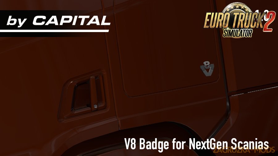 V8 Cabin badges for NextGen Scanias by MrCapital