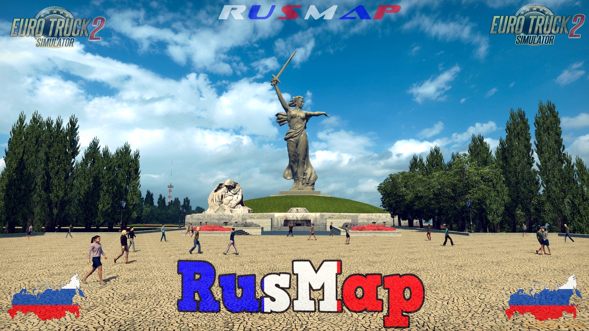 RusMap v1.7.5 (1.30.x) for ETS 2