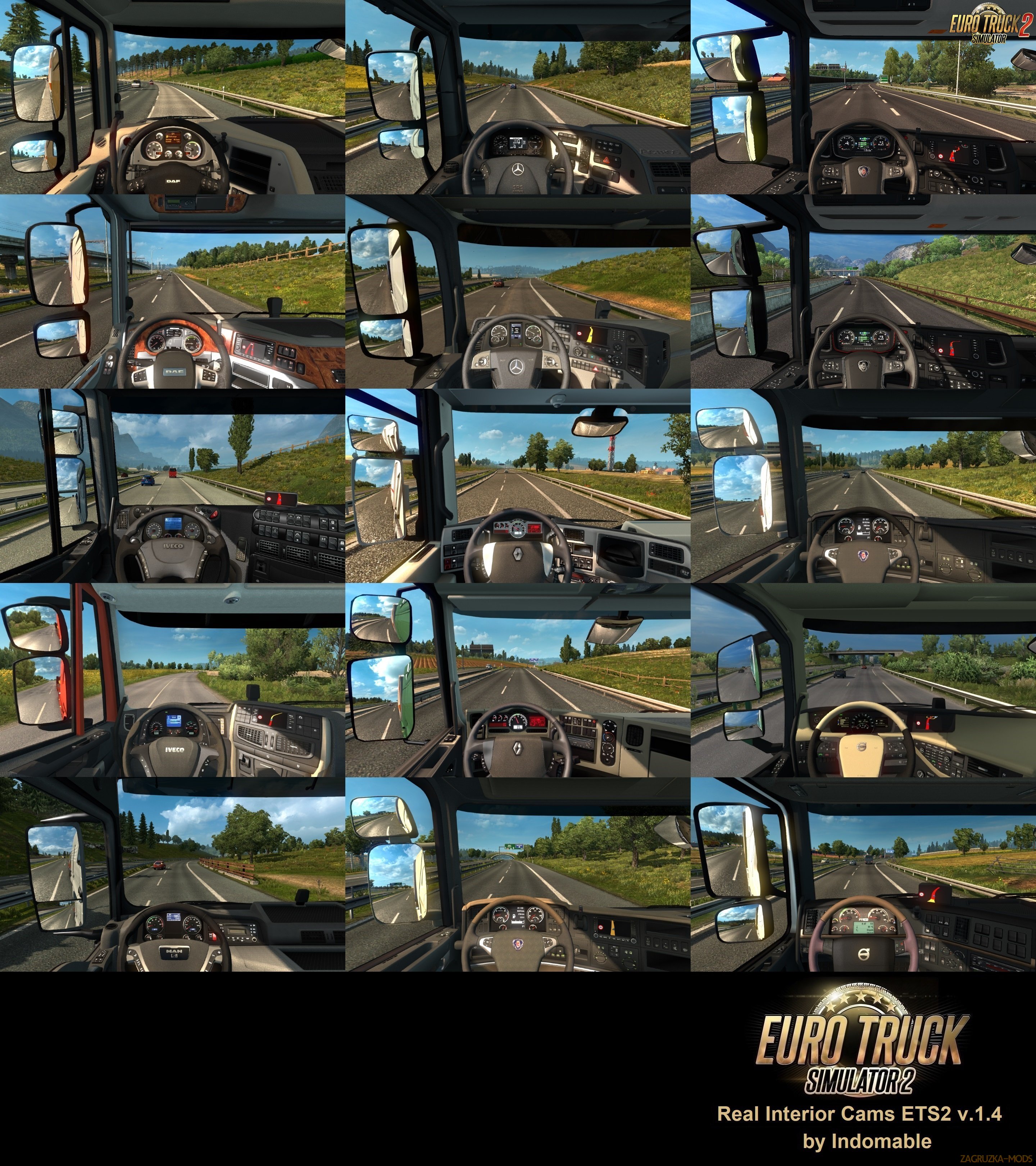 Real Interior Cams for all Trucks v1.4 [1.30.x]