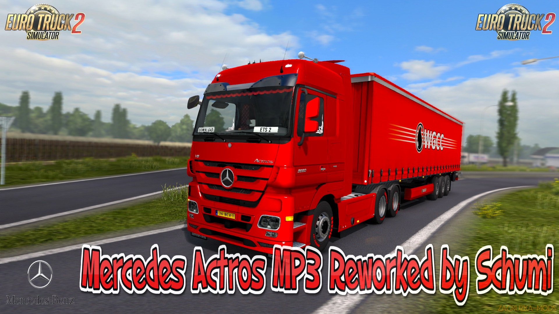 Mercedes Actros MP3 Reworked v1.7 by Schumi (1.30.x) for ETS 2