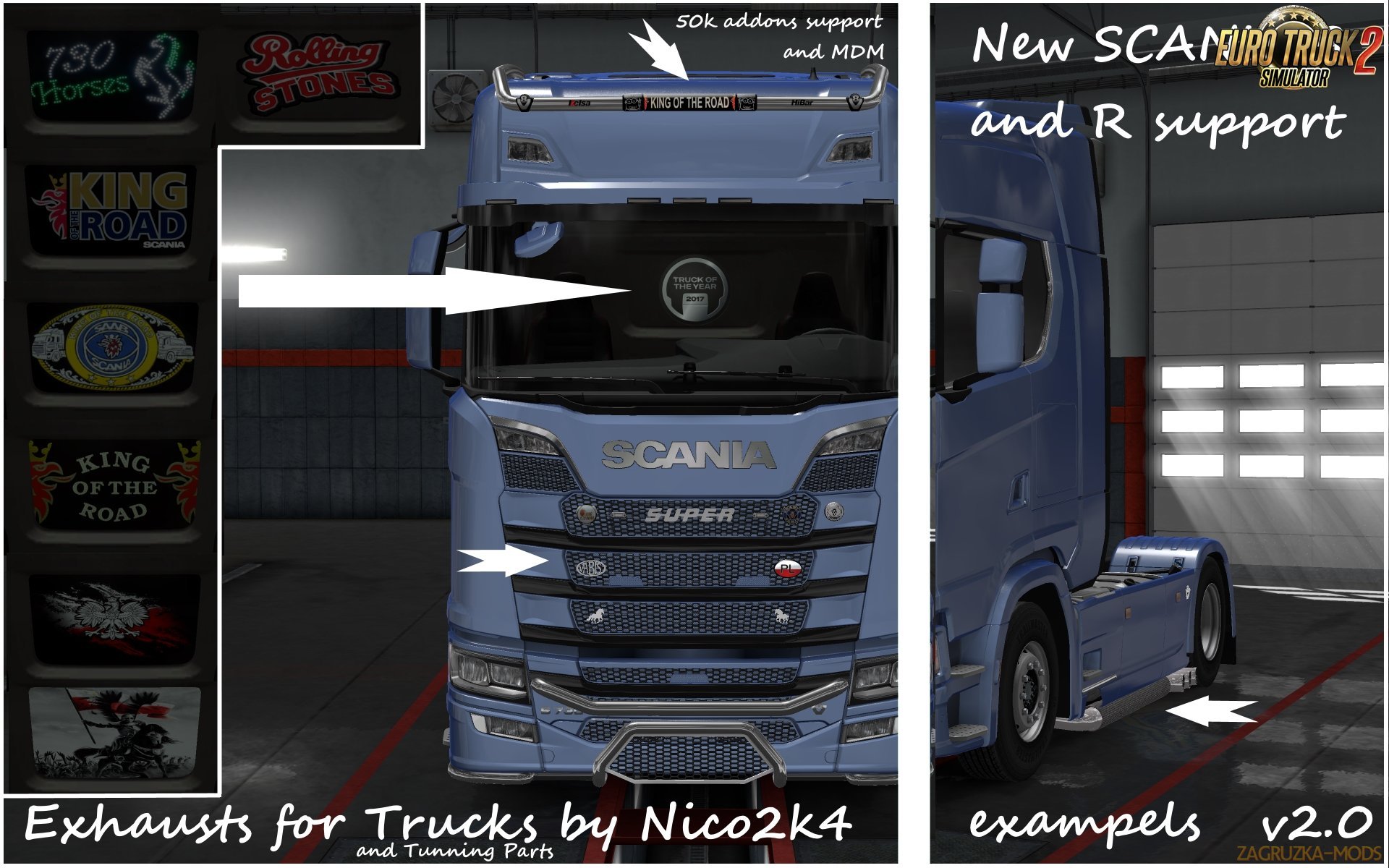 Exhausts & Tuning Parts for Trucks v2.0 by Nico2k4 [1.30.x]
