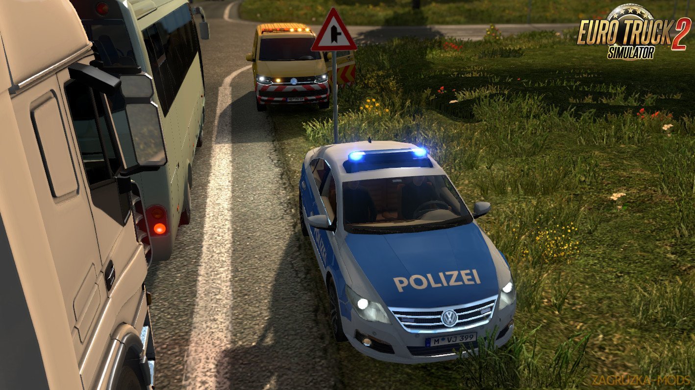 True Blue Emergency Vehicle Beacons for Ets2