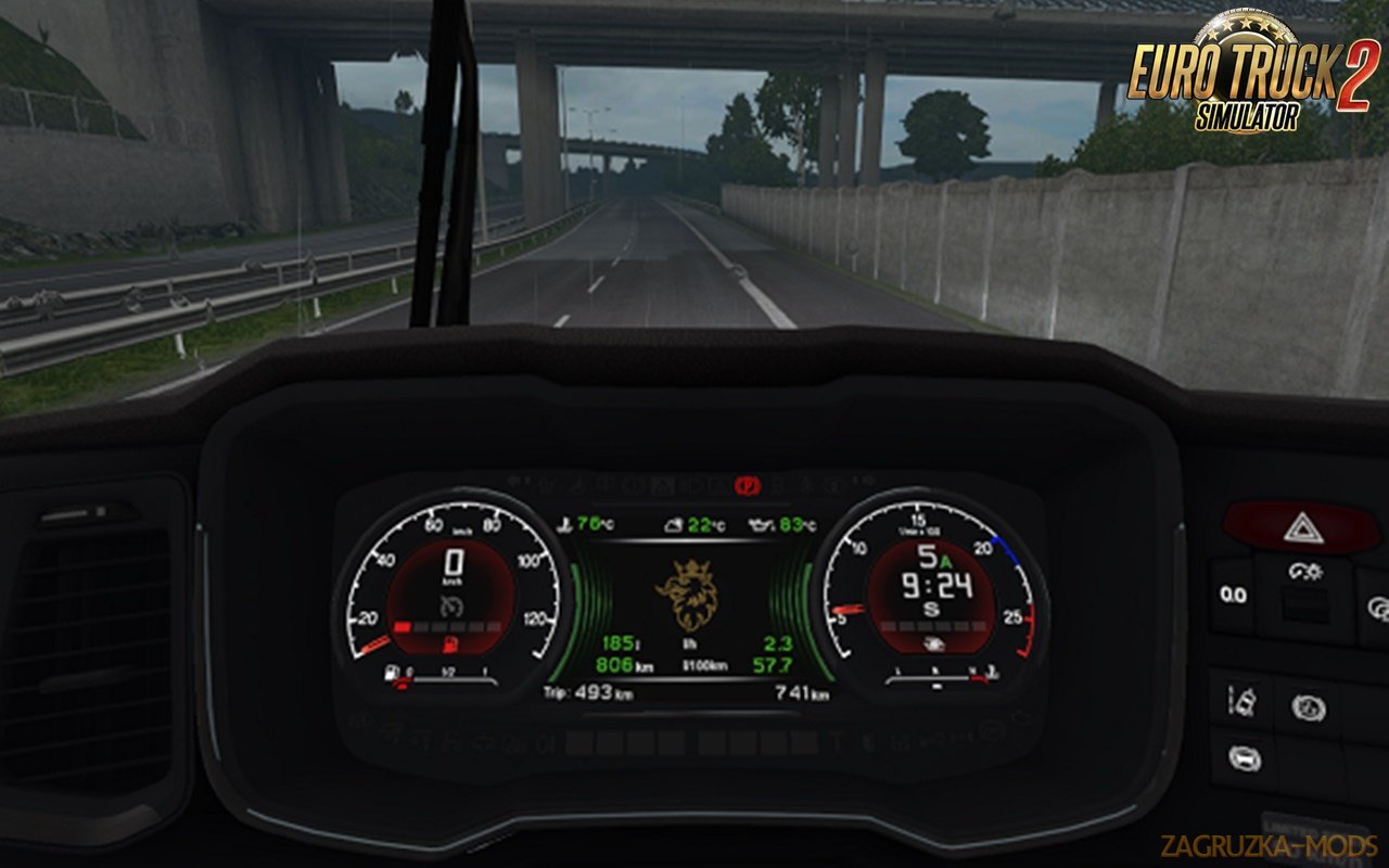 Scania S dashboard computer v1.1 and custom dashboard addon