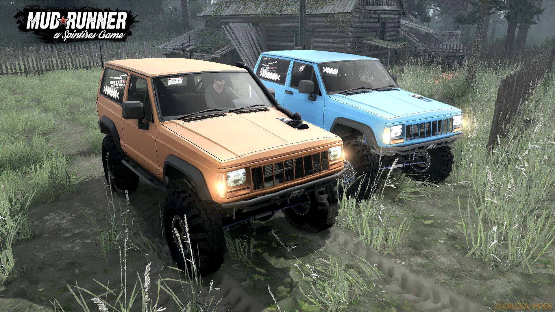 Jeep XJ Nissan Turbo Diesel 1990 v1.0 (v07.11.17) for Spin Tires: MudRunner