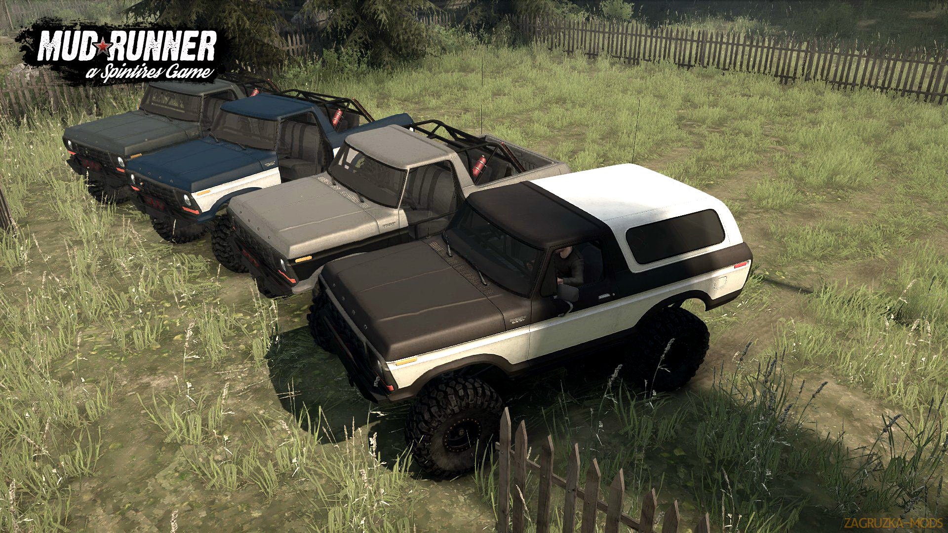 Ford Bronco Custom 1978 v1.0 (v07.11.17) for Spin Tires: MudRunner