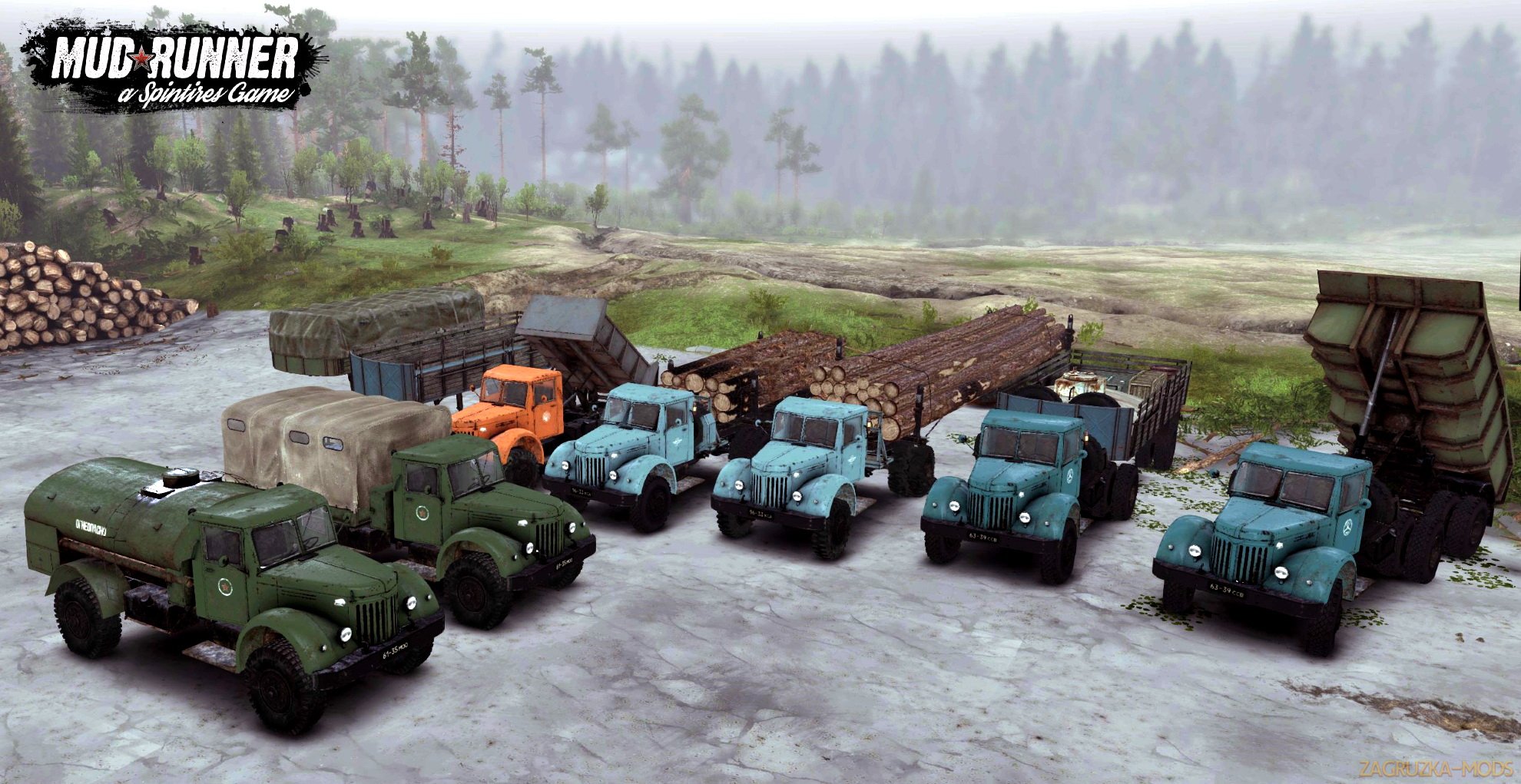 MAZ-200 Series v1.0 (v07.11.17) for Spin Tires: MudRunner