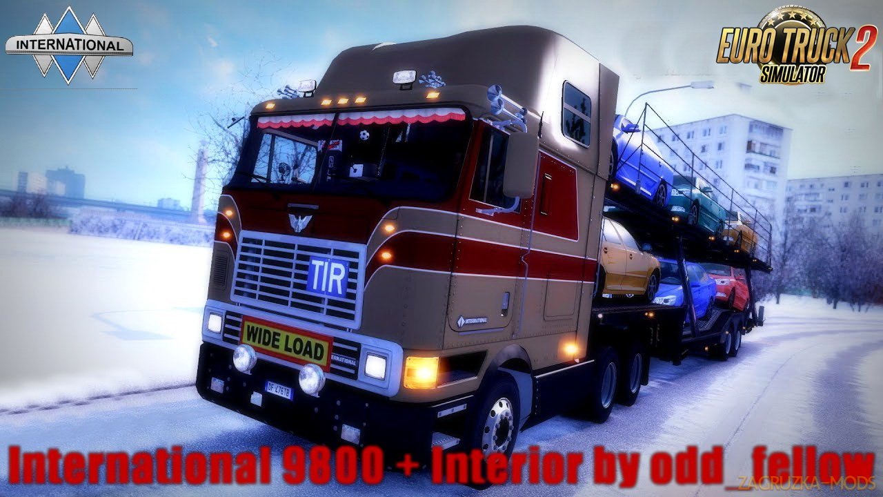 International 9800 Eagle + Interior v1.0.1 by Odd_fellow (1.30.x) for ETS 2