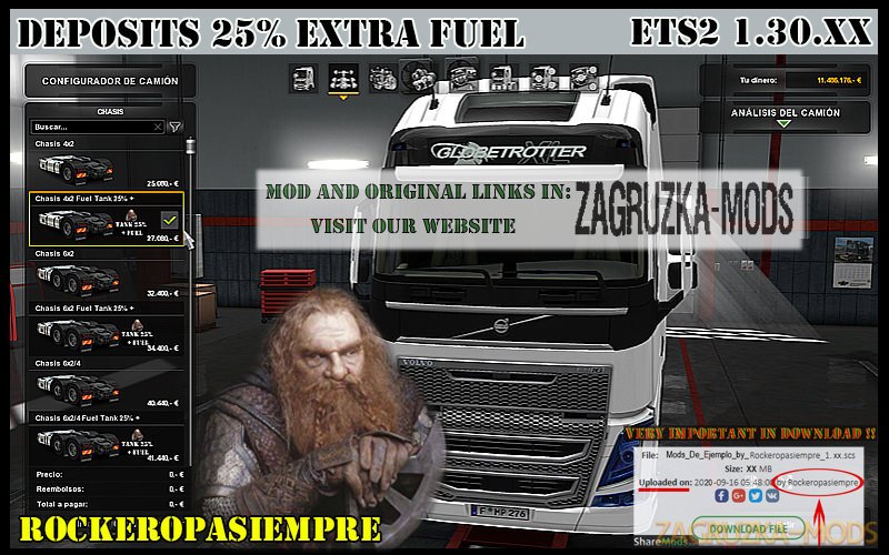 Deposits 25% Extra Fuel by Rockeropasiempre 1.0 Ets2 V 1.30