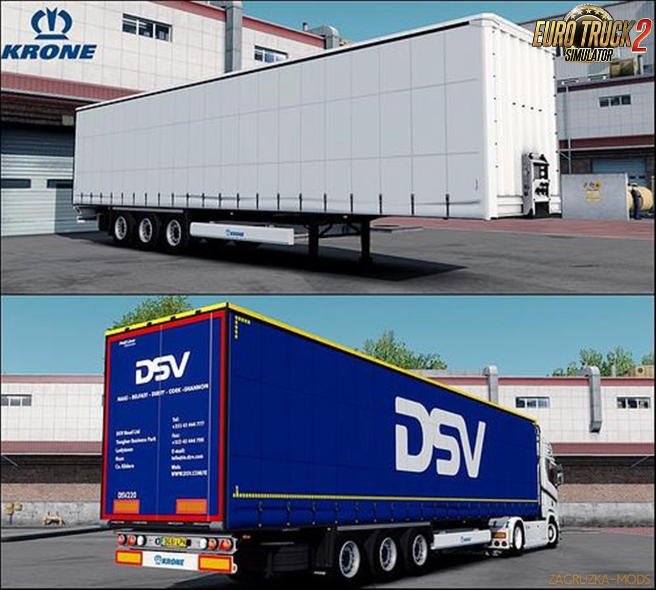 Krone Profiliner trailer v1.0 for Ets2