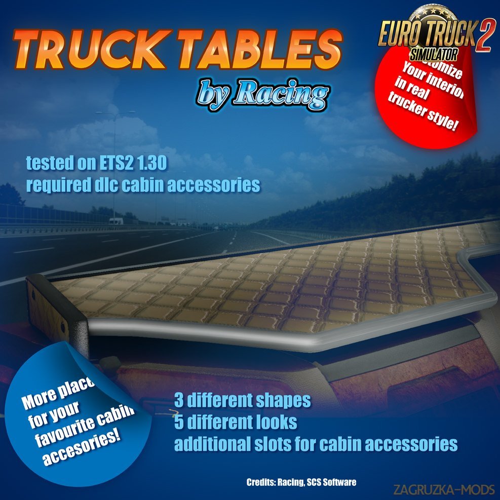 Truck Tables by Racing for Ets2