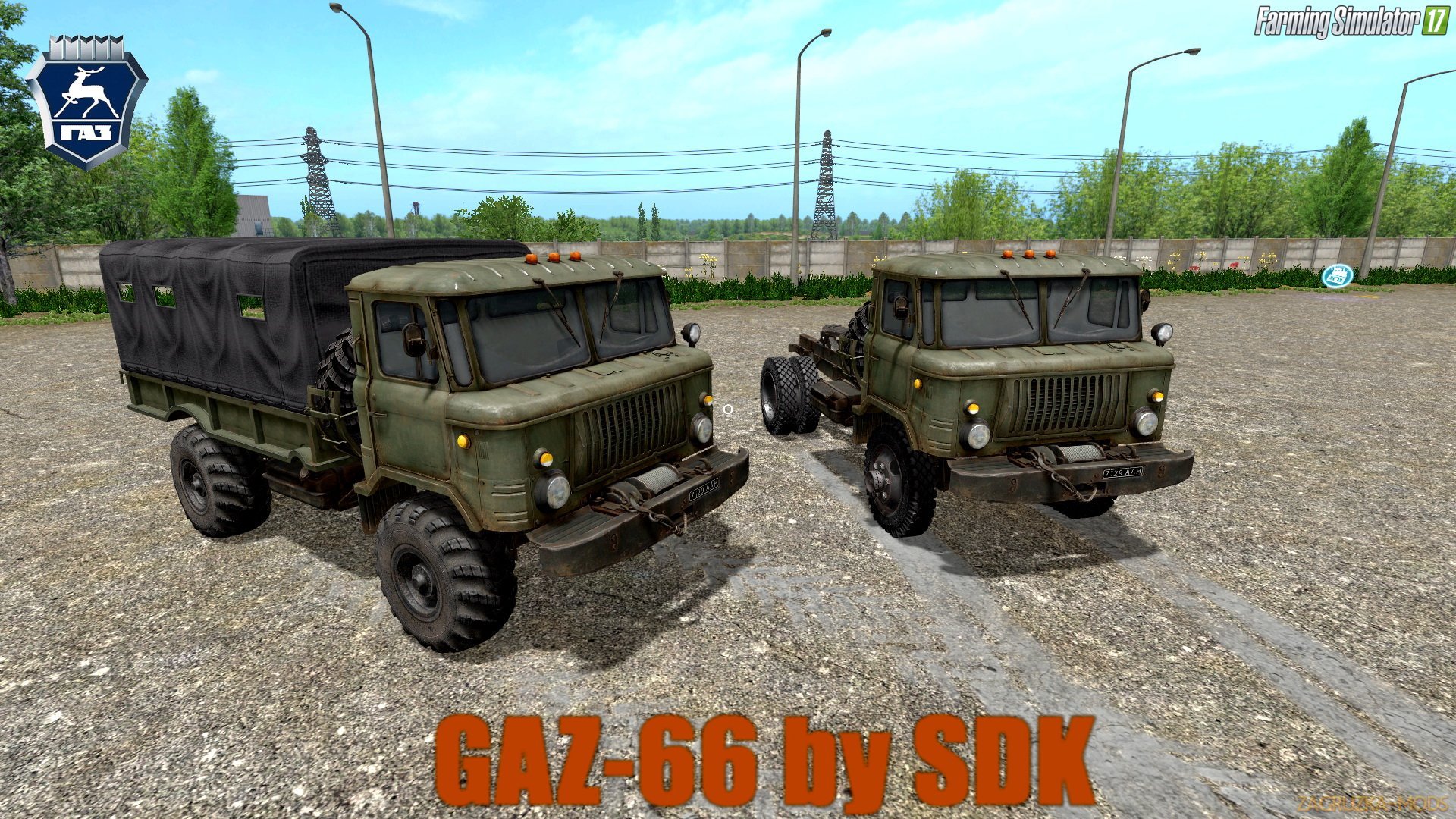 GAZ-66 Army Truck v1.5 by SDK for FS 17