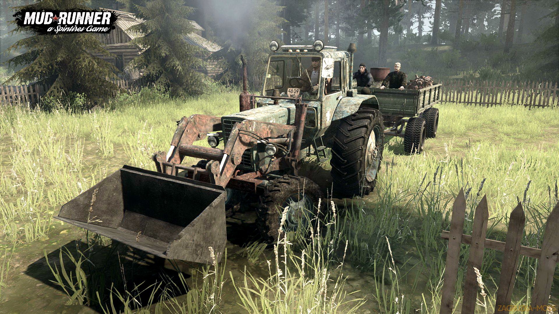 Tractor MTZ-82 v1.0 (v07.11.17) for Spin Tires: MudRunner