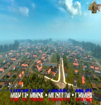 Map of Minsk - Moscow - Crimea v1.0 (Demo 2018) (1.30.x) for ETS 2