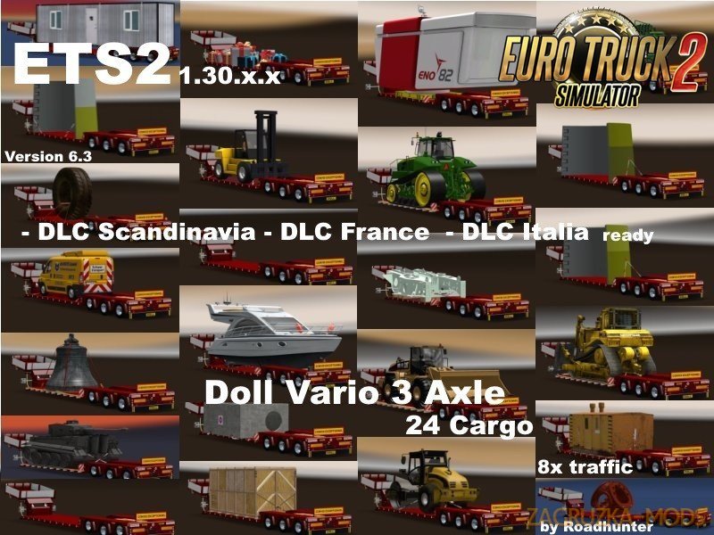 Doll Vario 3Achs with new backlight and in traffic v6.3 by Roadhunter