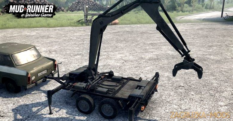 Trailer S Crane v1.0 (v11.12.17) for Spin Tires: MudRunner