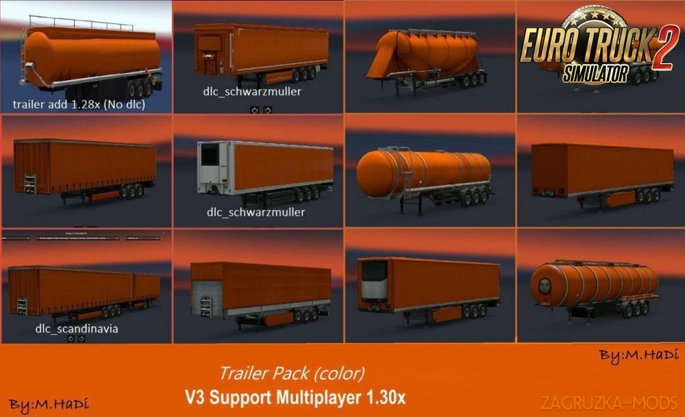 Colorful Trailer Pack v3 for Multiplayer & Single player