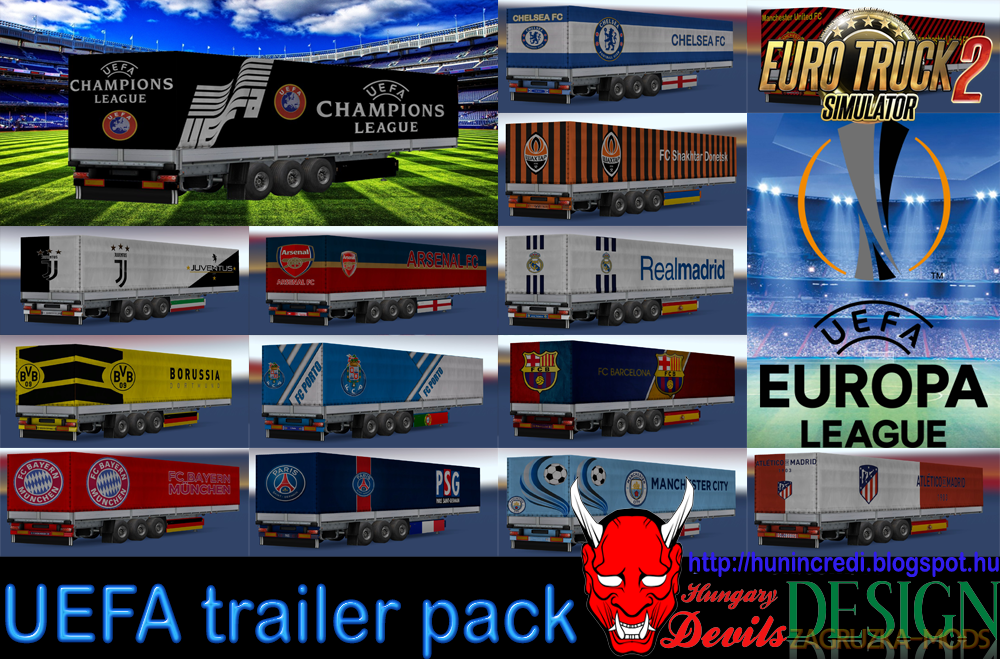 UEFA trailer pack for Ets2