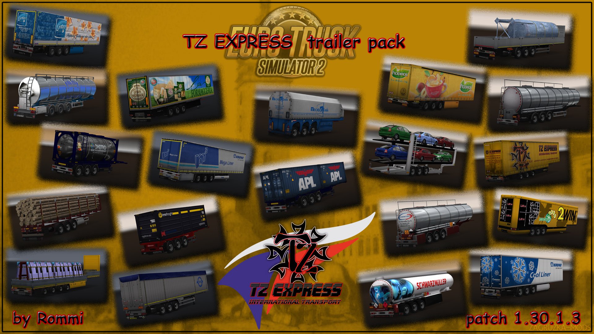 TZ Trailers Pack v1.0 by Rommi TZ (1.30.x) for ETS 2