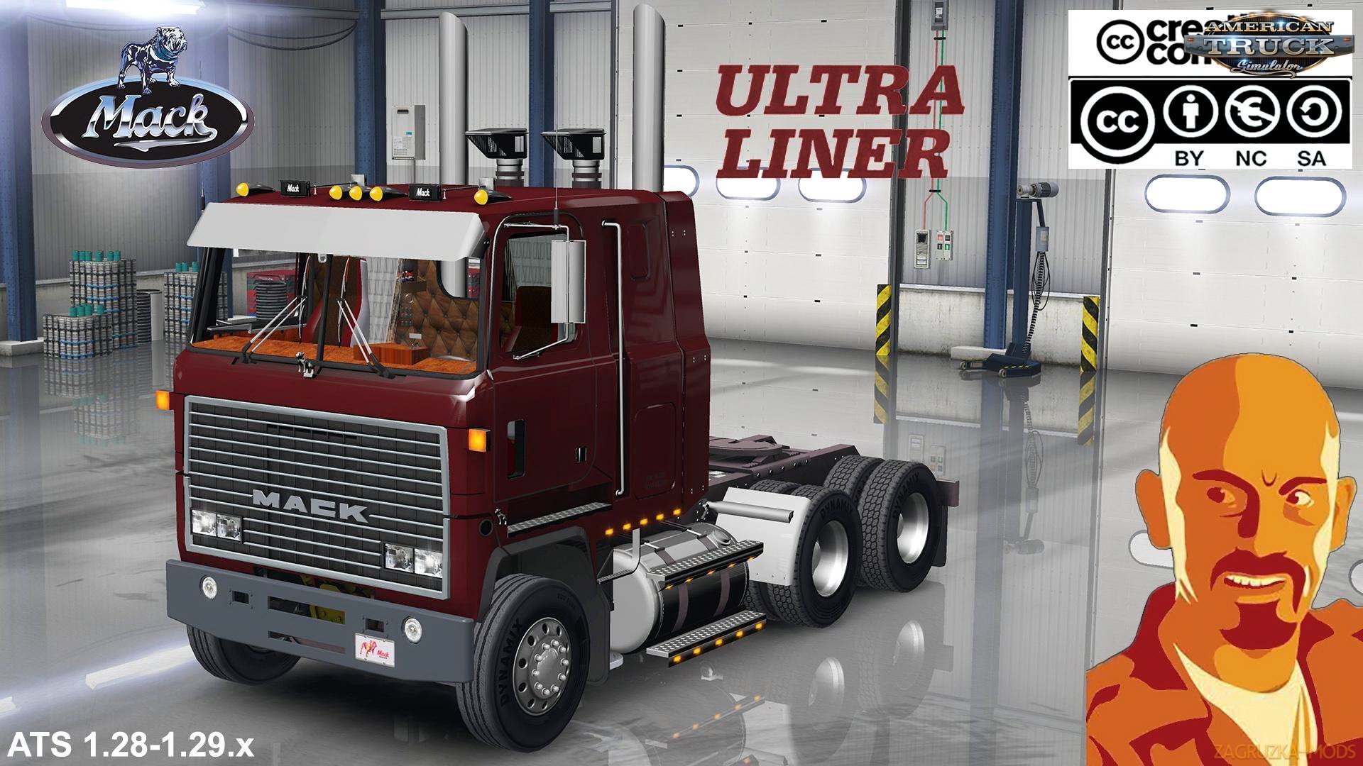 Mack Ultraliner + Interior v1.0 by CyrusTheVirus (1.30.x) for ATS
