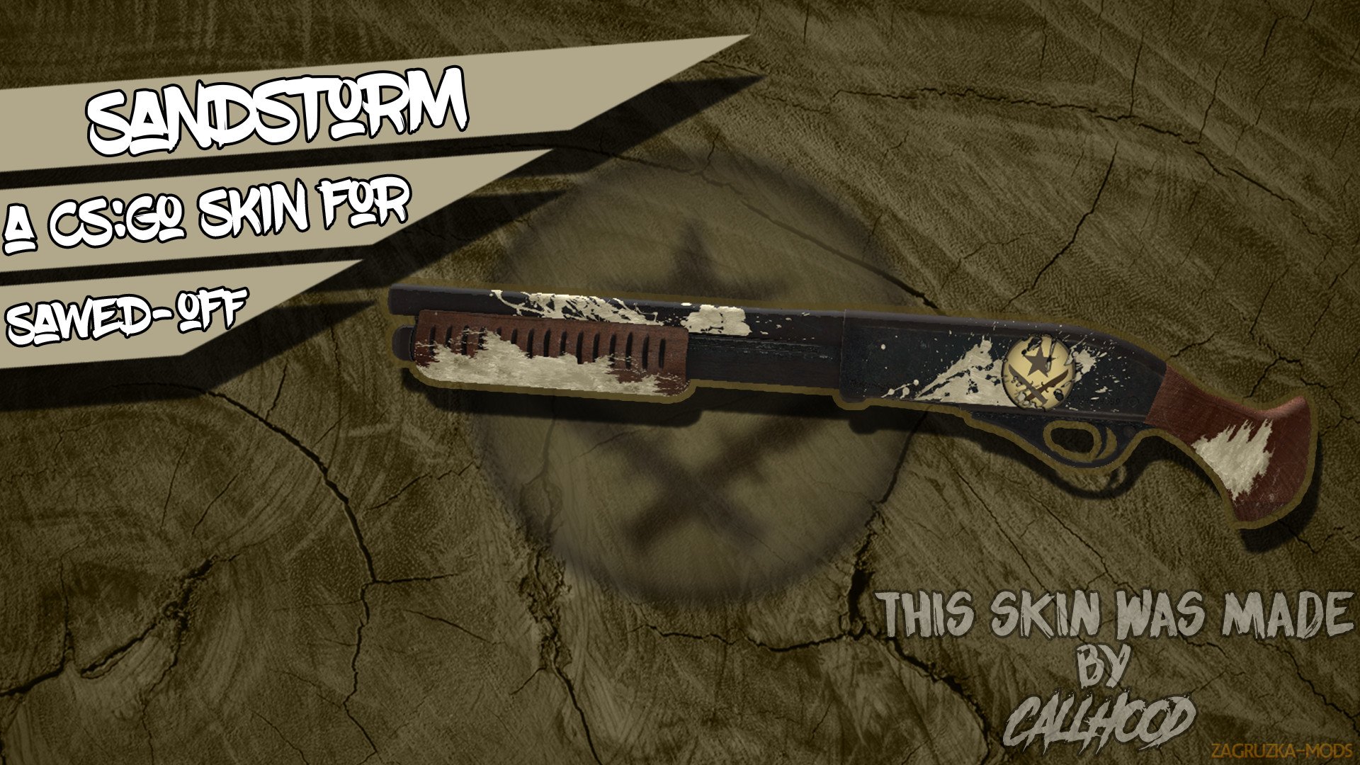 Sandstorm Skin for Sawed-Off Shotgun v1.0 for CS:GO