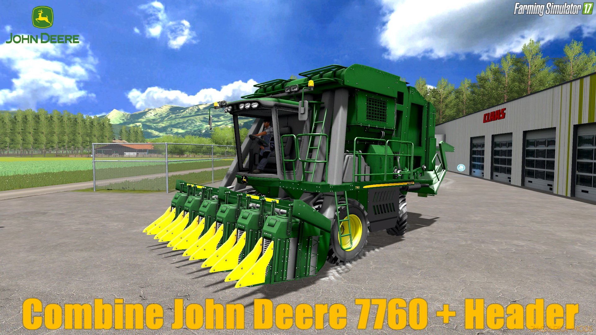 John Deere 7760 + Header v1.0 for FS 17