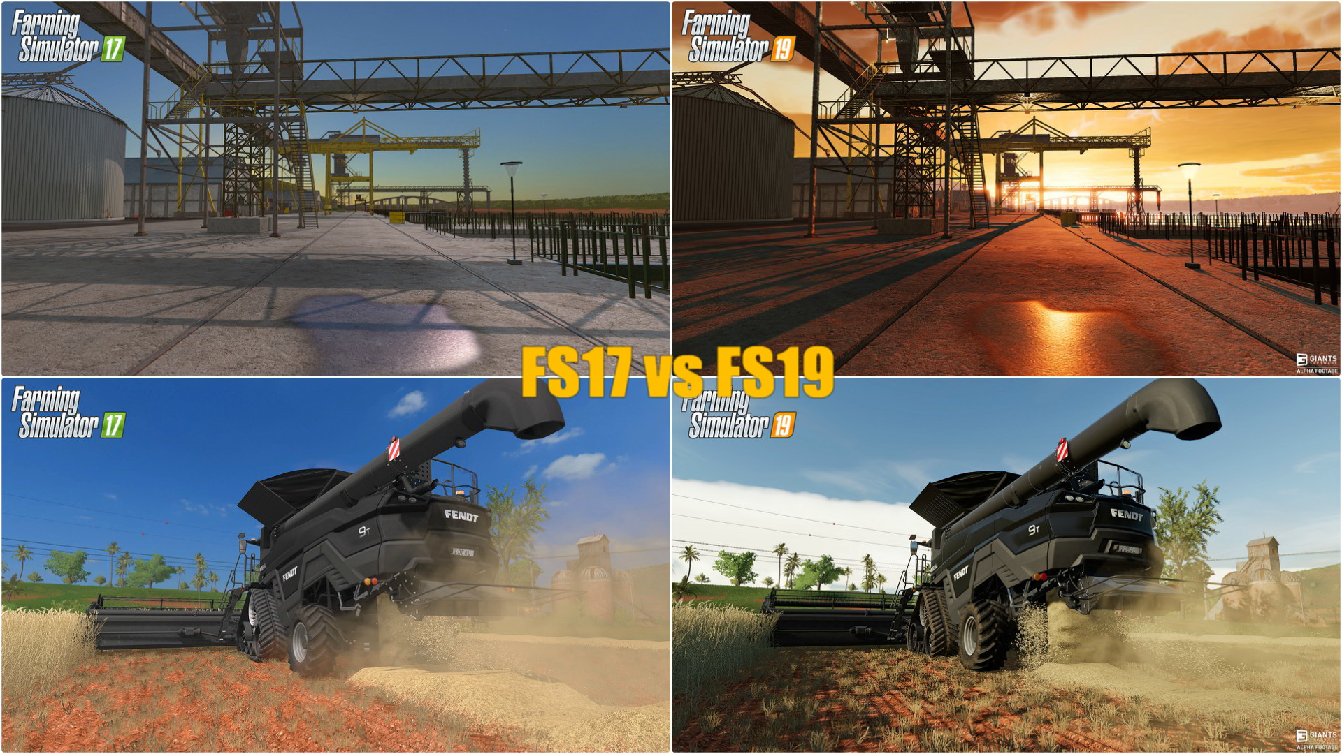 FS17 vs FS19: Graphic game comparison