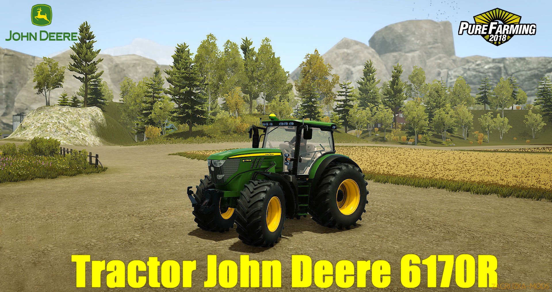 Tractor John Deere 6170R v1.0 for Pure Farming 2018