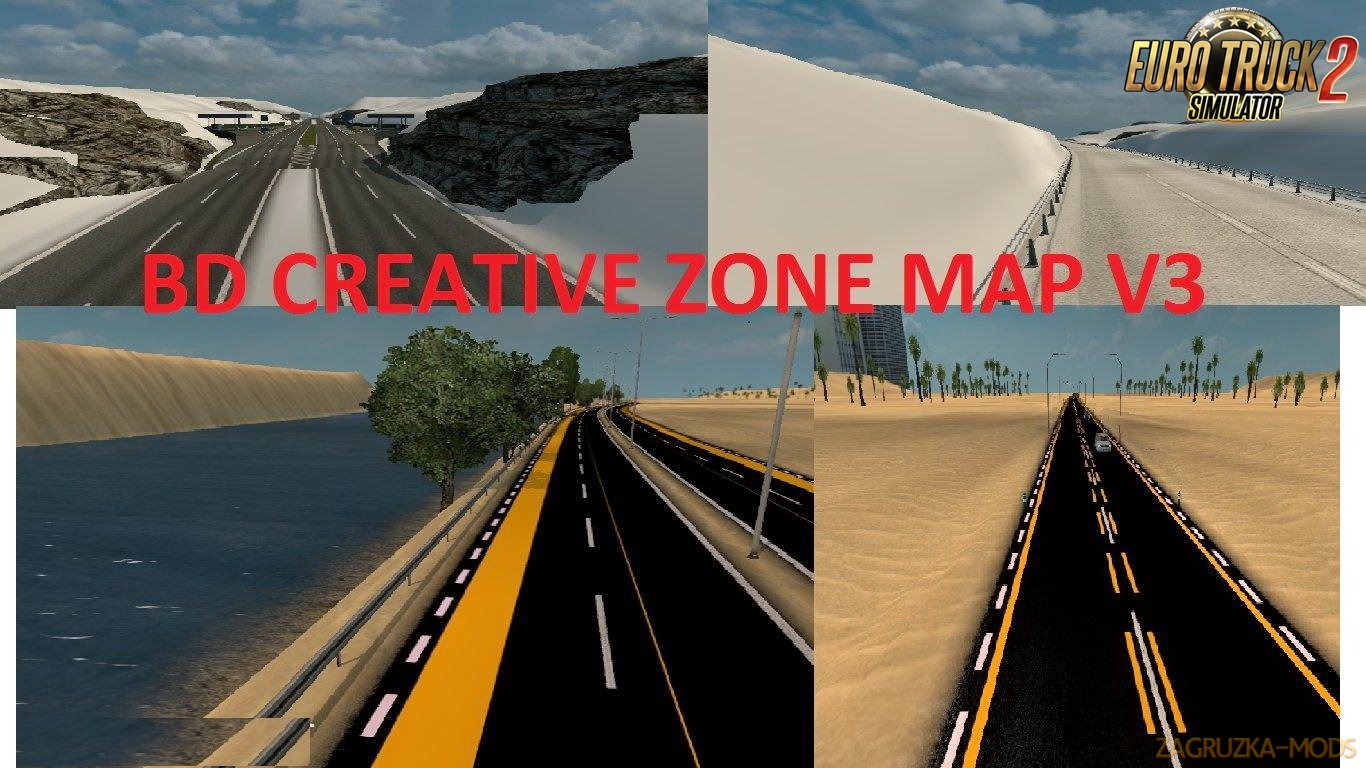 BD Creative Zone Map v3.0 (1.30.x) for ETS 2