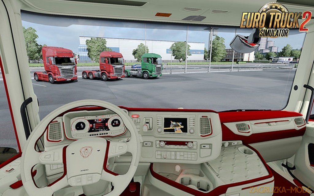 Scania 2016 S&R CMI Red Beige Interior