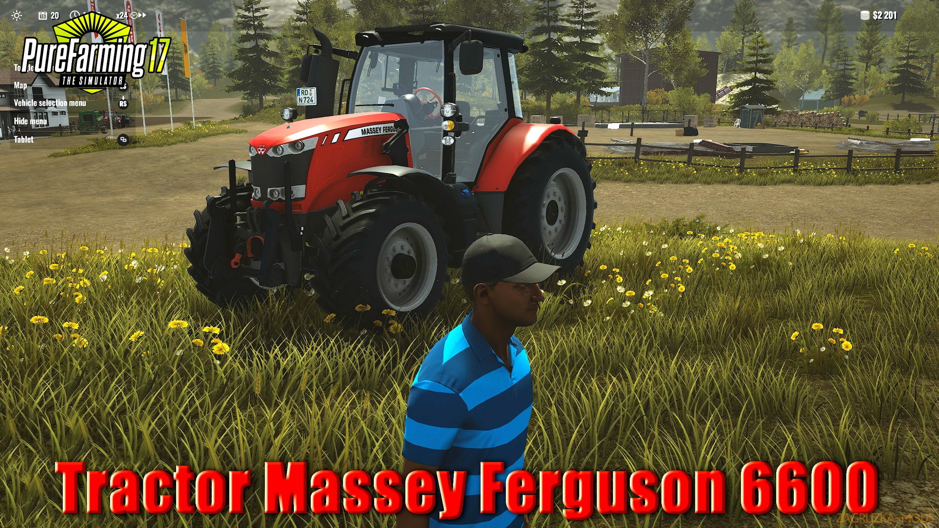Tractor Massey Ferguson 6600 v1.0 for Pure Farming 2018