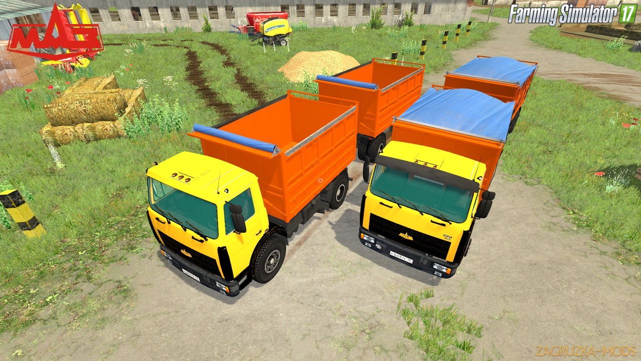 MAZ 5551 + Trailer MAZ 8561 v3.0 for FS 17 MAZ 5551 + Trailer MAZ 8561 v3.0 for FS 17