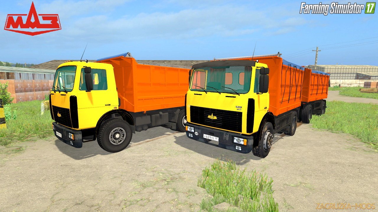 MAZ 5551 + Trailer MAZ 8561 v3.0 for FS 17 MAZ 5551 + Trailer MAZ 8561 v3.0 for FS 17