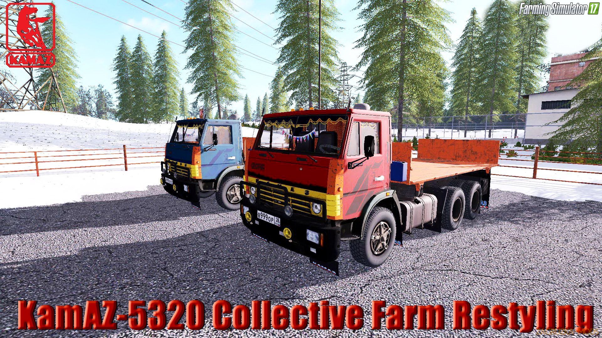 KamAZ-5320 Collective Farm Restyling v1.2.1 for FS 17