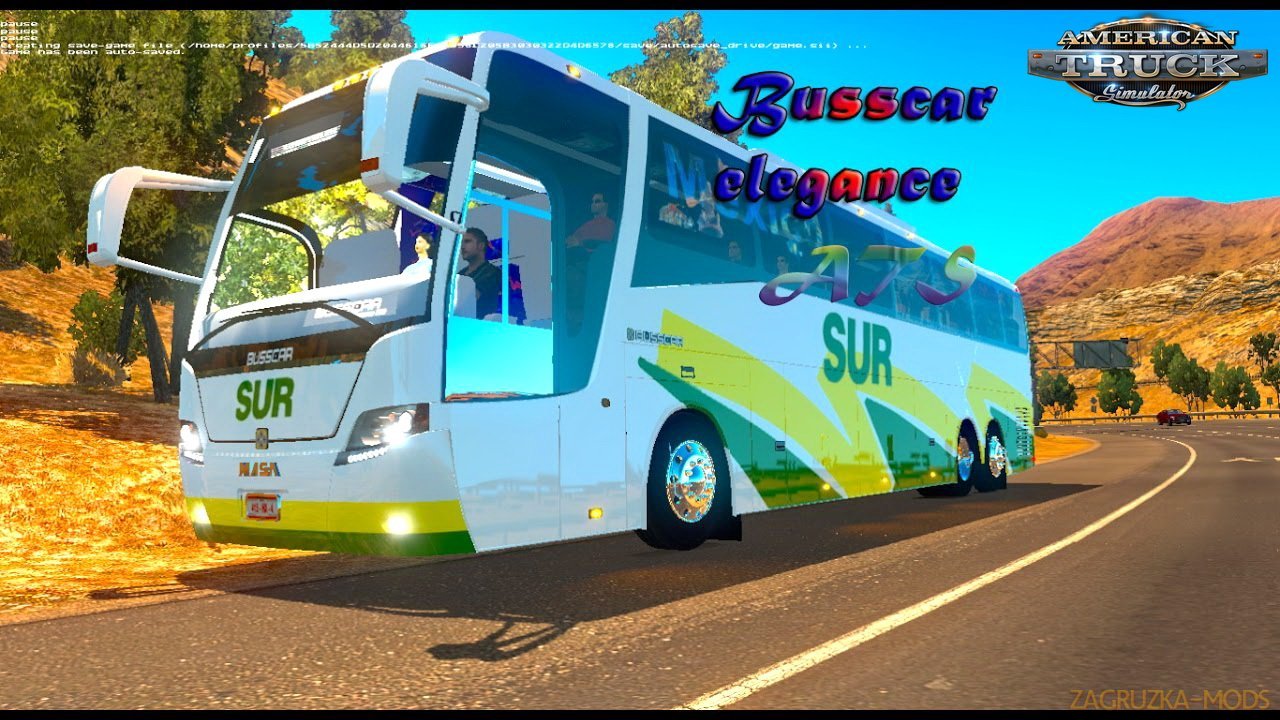 Onibus Busscar Elegance 6×2 v1.0 (1.30.x) for ATS
