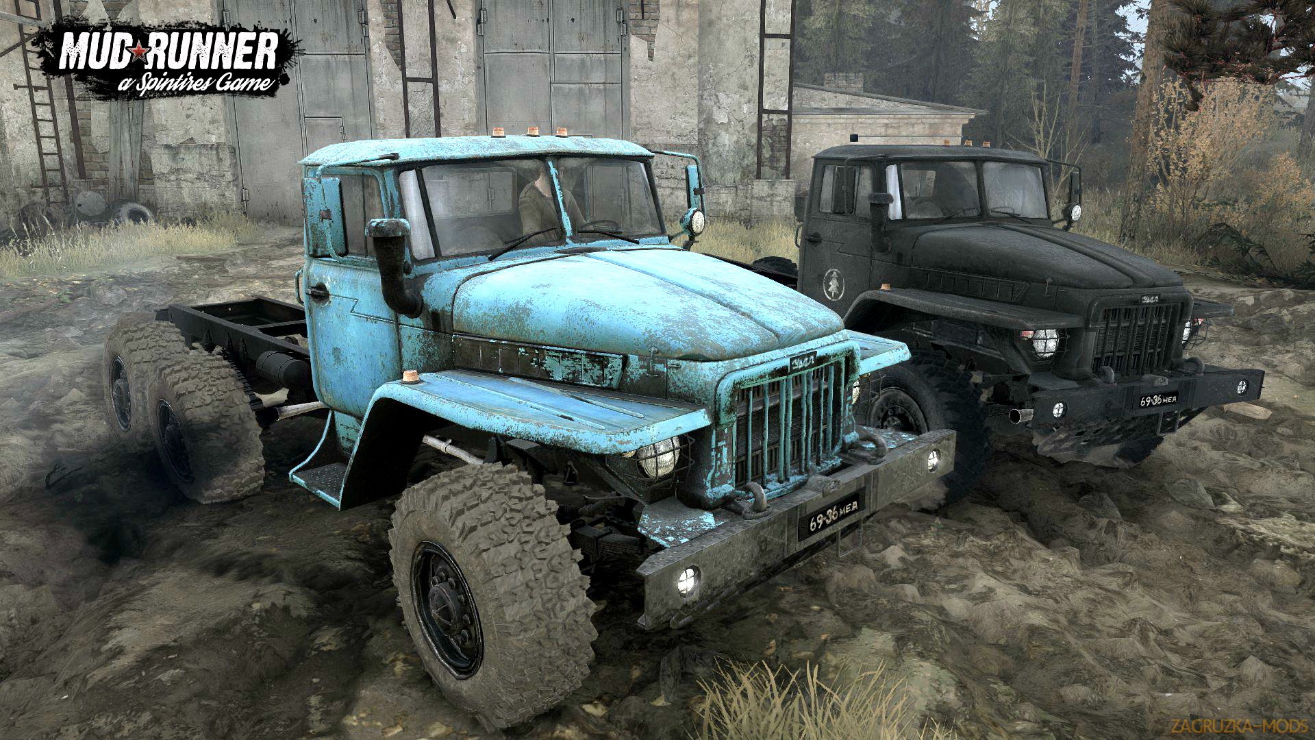 Ural-375 v1.0 (v29.01.18) for Spin Tires: MudRunner
