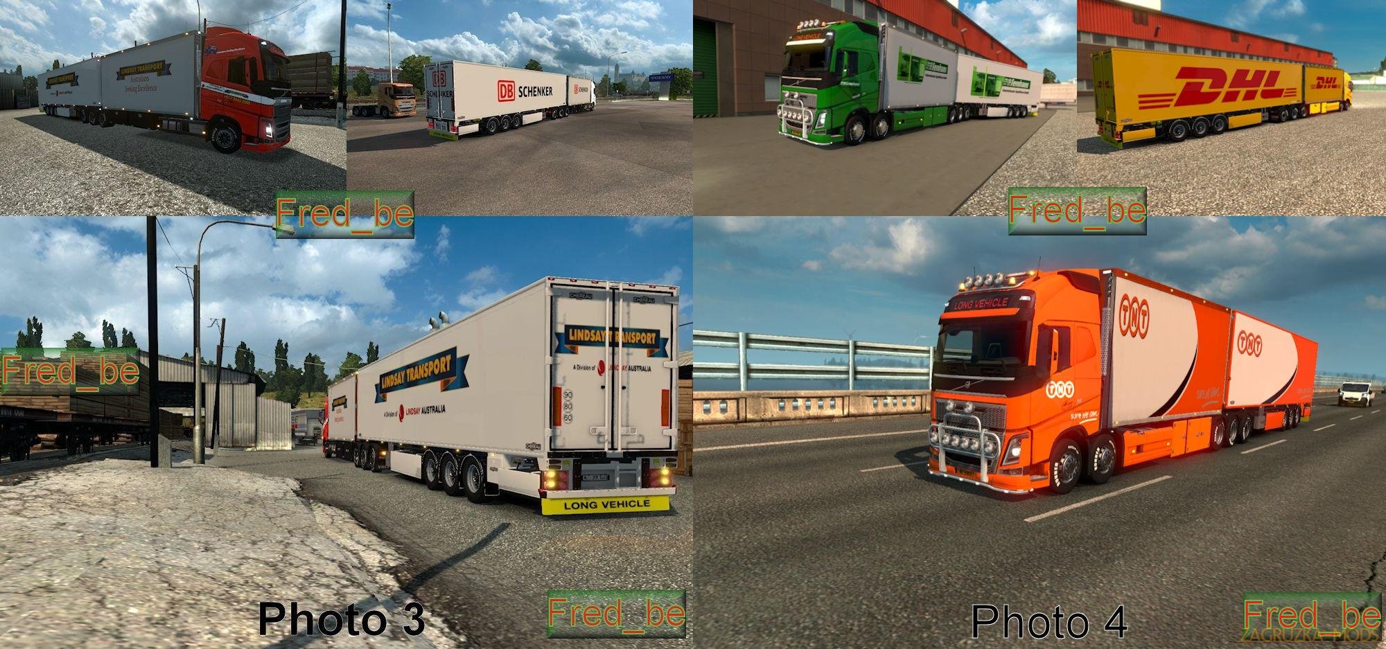Pack Volvo FH 2012 Tandem (25 meters) (1.30.x)