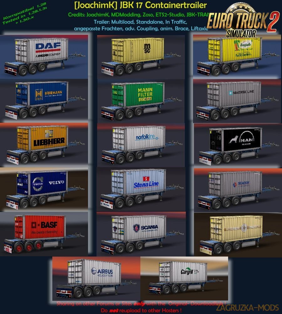 JBK Containerpack v3 for Ets2